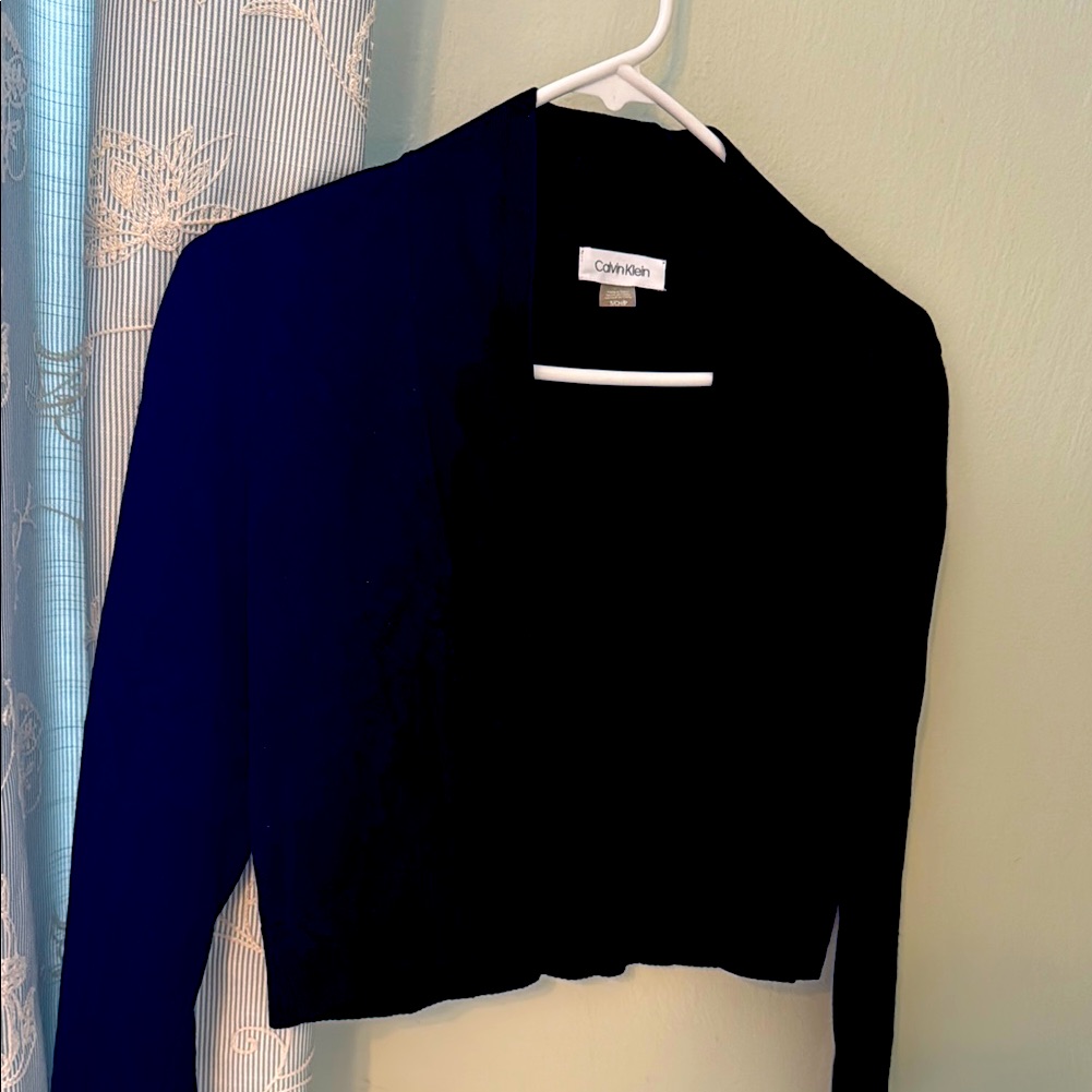 Calvin Klein Cropped Dress Black Sweater